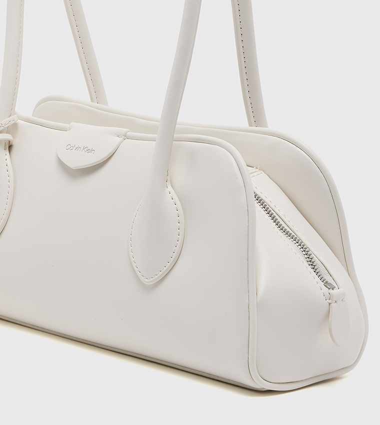 Emblem Trio Zip Closure Shoulder Bag