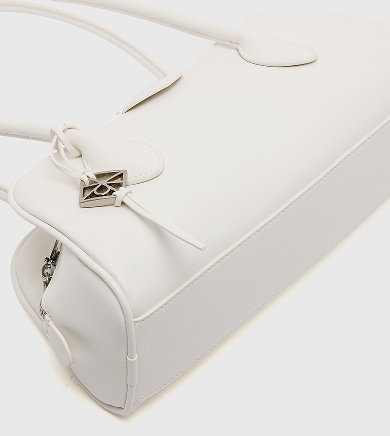 Emblem Trio Zip Closure Shoulder Bag