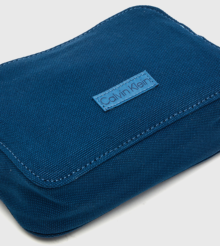 Logo Webbing Strap Canvas Crossbody Bag