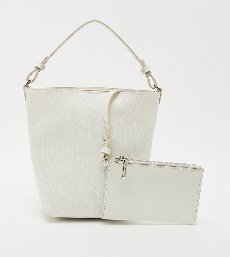 Monogram Patterned Bucket Bag