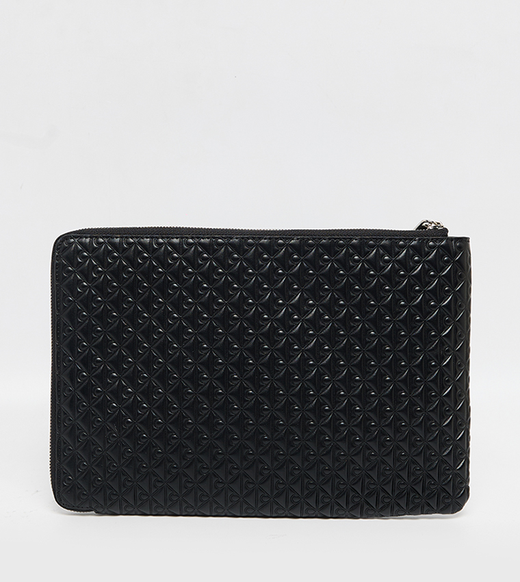 Logo Detail Puffer Pouch and Card Holder Set