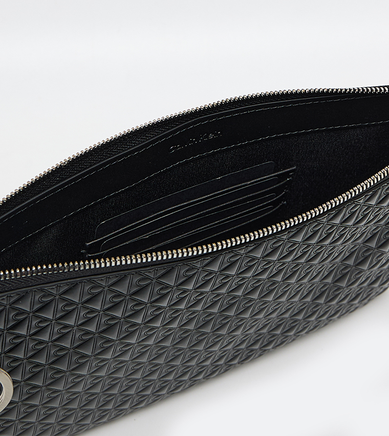 Logo Detail Puffer Pouch and Card Holder Set