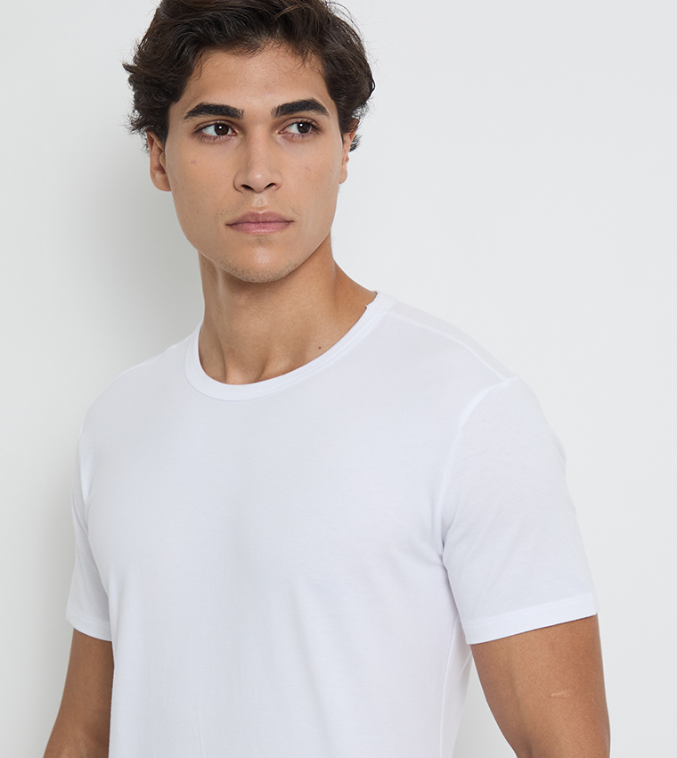 Pack of 3 Crew Neck Lounge T-Shirts