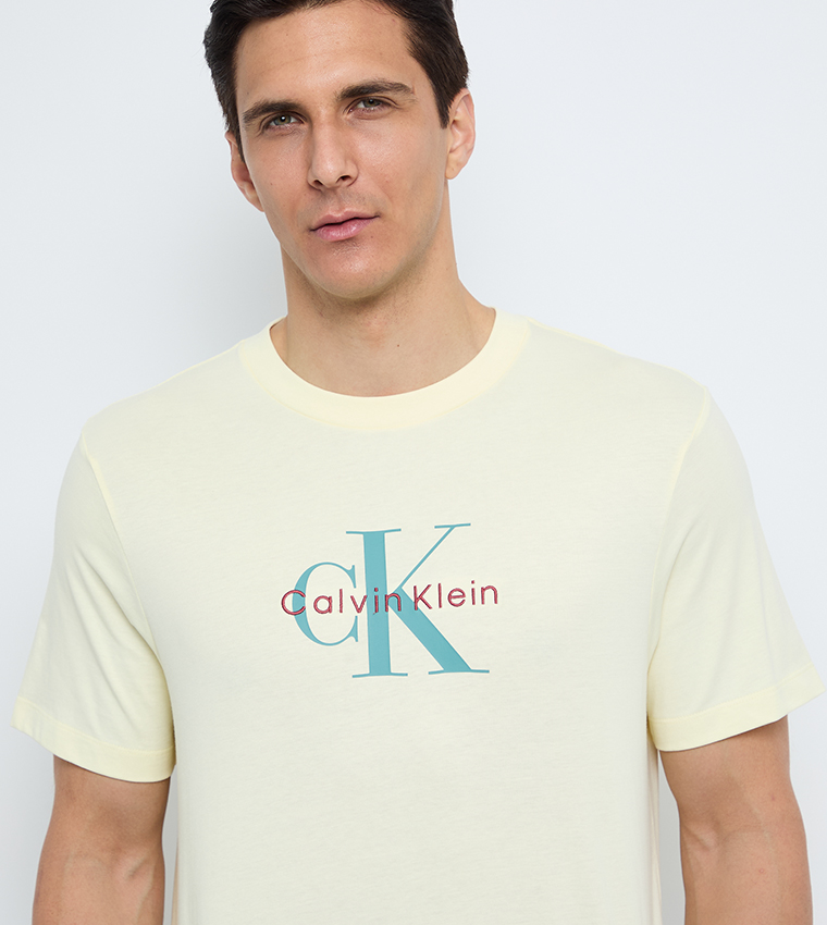 Logo Embroidered Crew Neck T-Shirt