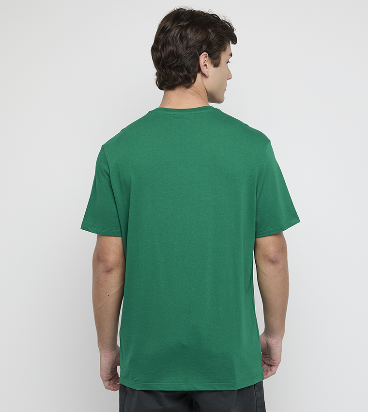 Logo Embroidered Crew Neck T-Shirt