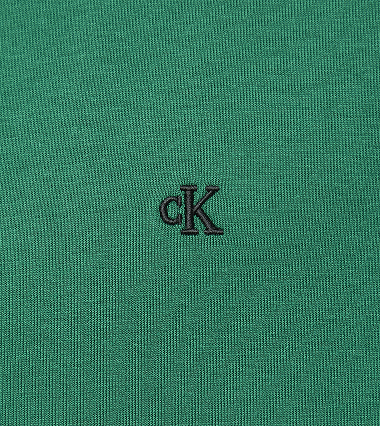 Logo Embroidered Crew Neck T-Shirt
