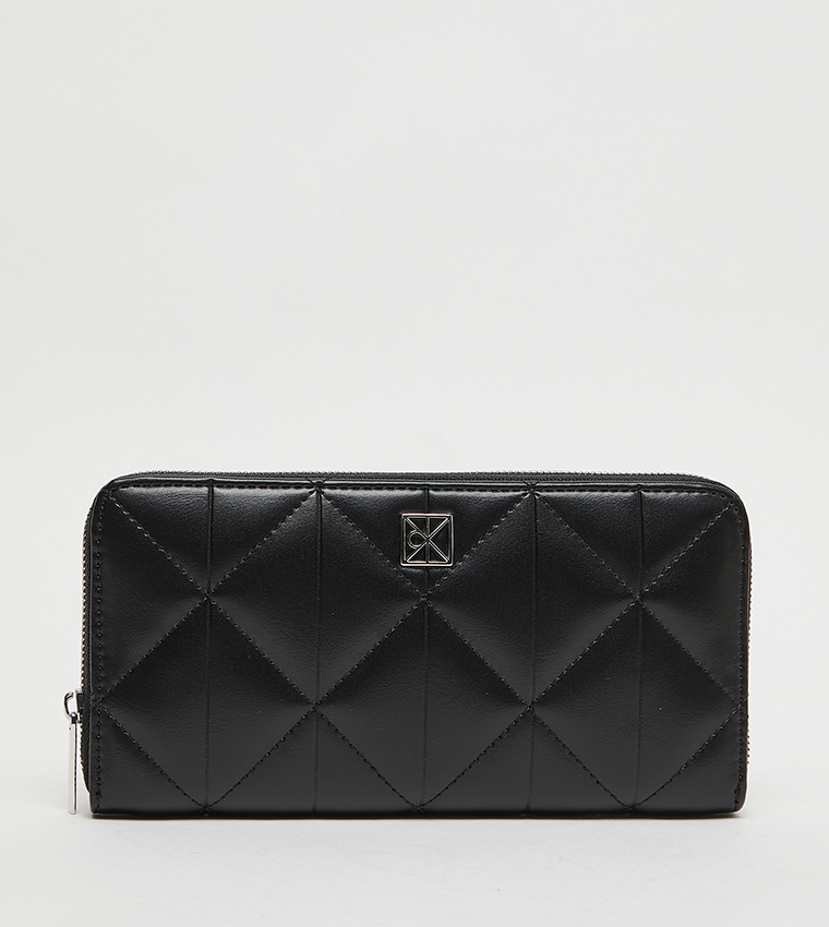 Quilted Zip-Around Wallet