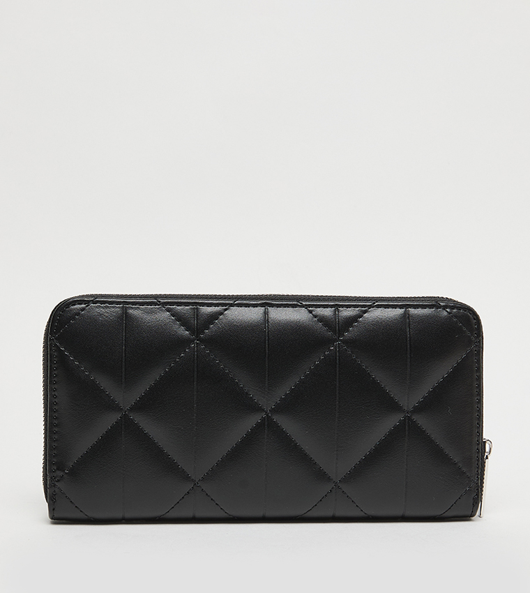 Quilted Zip-Around Wallet
