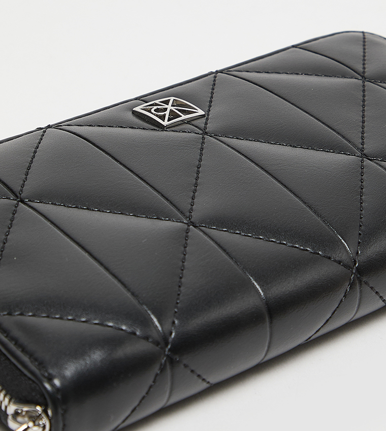 Quilted Zip-Around Wallet