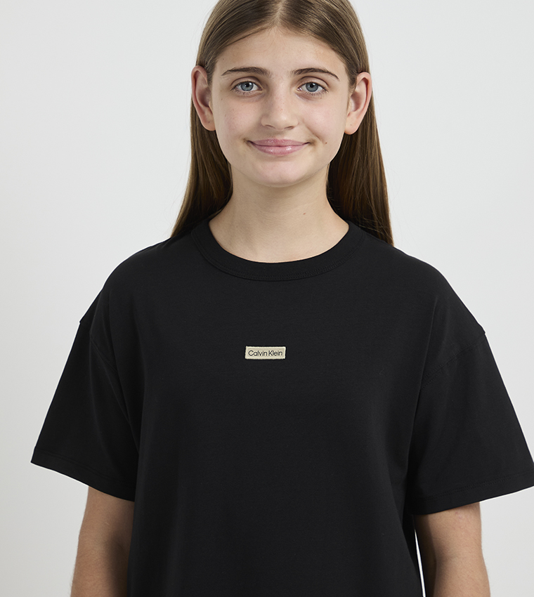 Logo Badge Crew Neck T-Shirt
