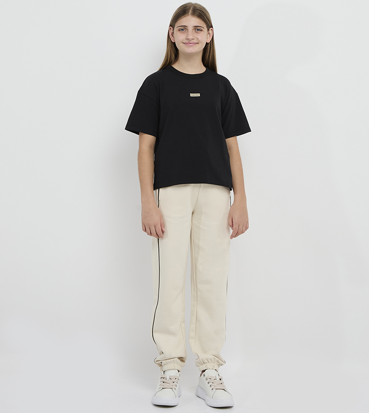 Logo Badge Crew Neck T-Shirt