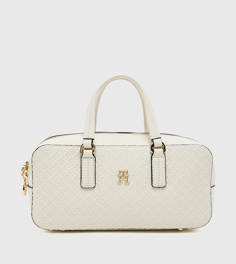 Monogram Detail Satchel Bag