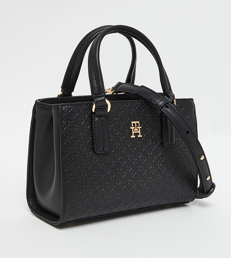 Monogram Patterned Mini Tote Bag