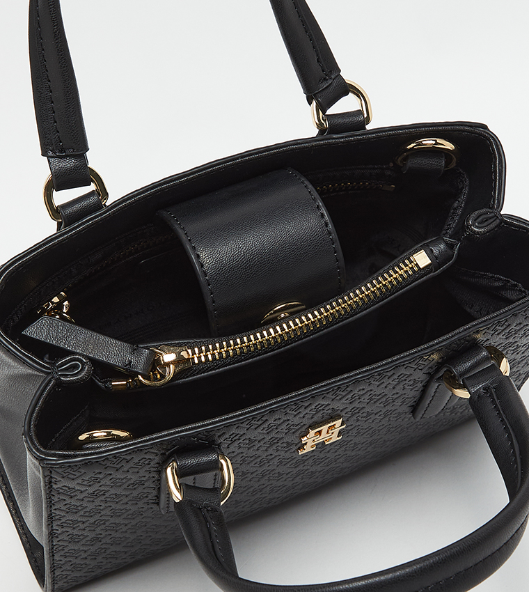 Monogram Patterned Mini Tote Bag