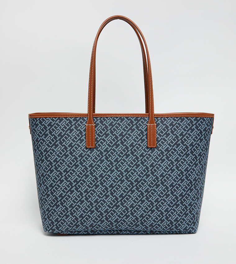 Monogram Patterned Tote Bag Set