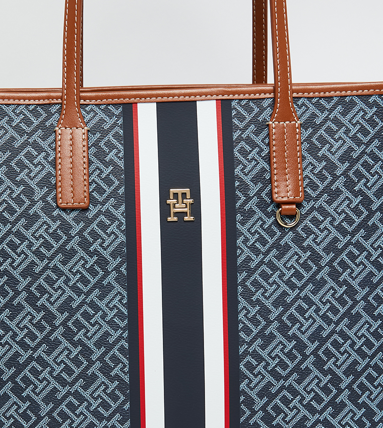 Monogram Patterned Tote Bag Set
