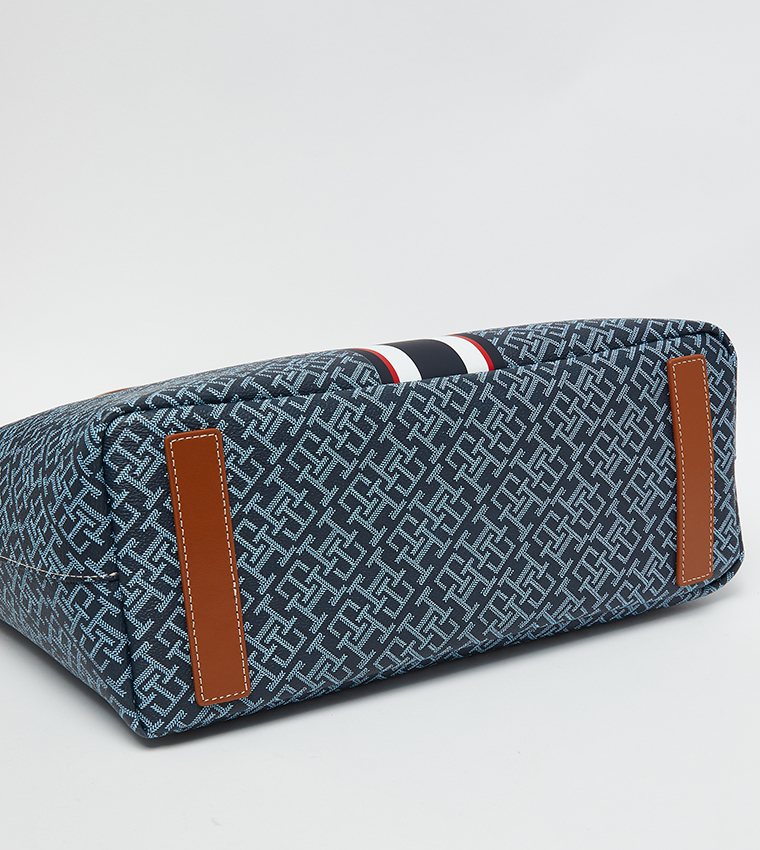 Monogram Patterned Tote Bag Set