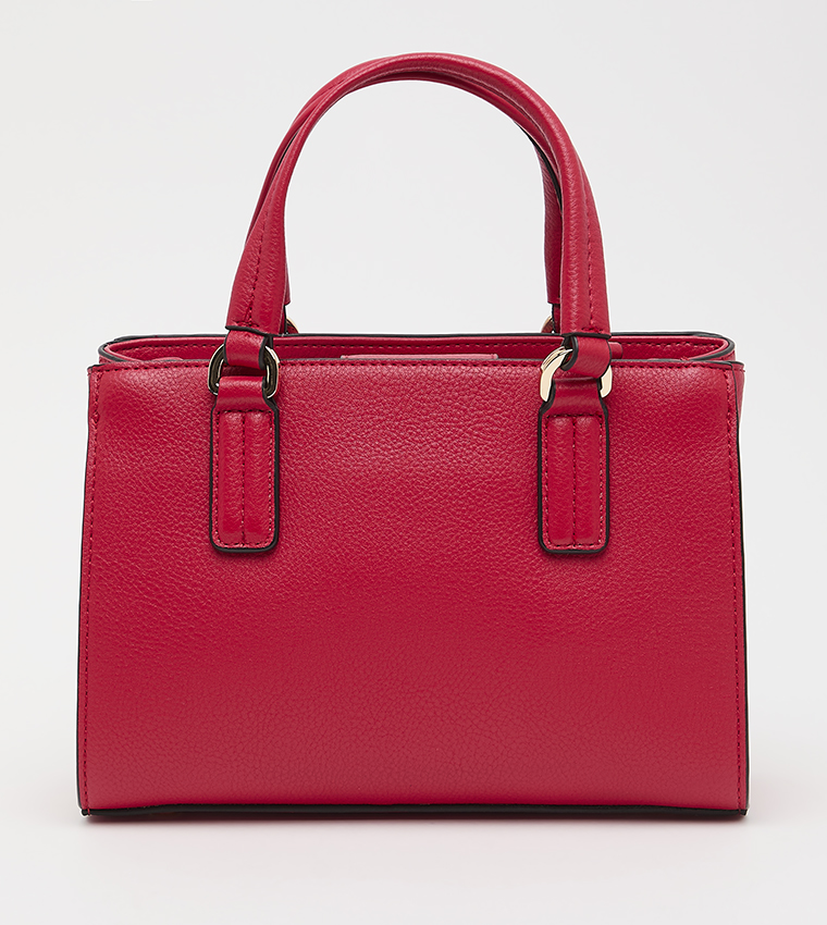 Textured Zippered Tote Bag