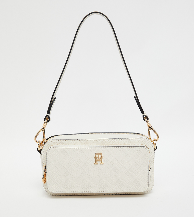 Logo Detail Zippered Camera Bag