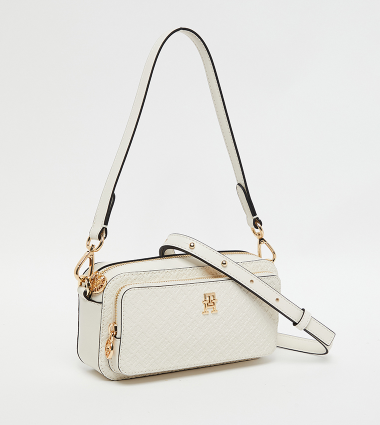 Logo Detail Zippered Camera Bag