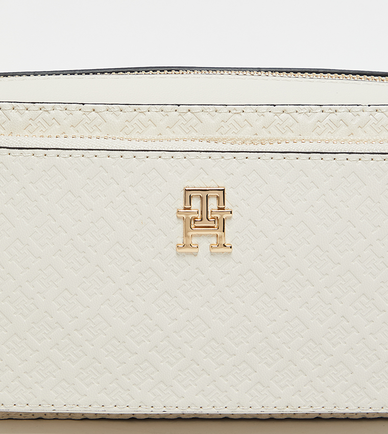 Logo Detail Zippered Camera Bag
