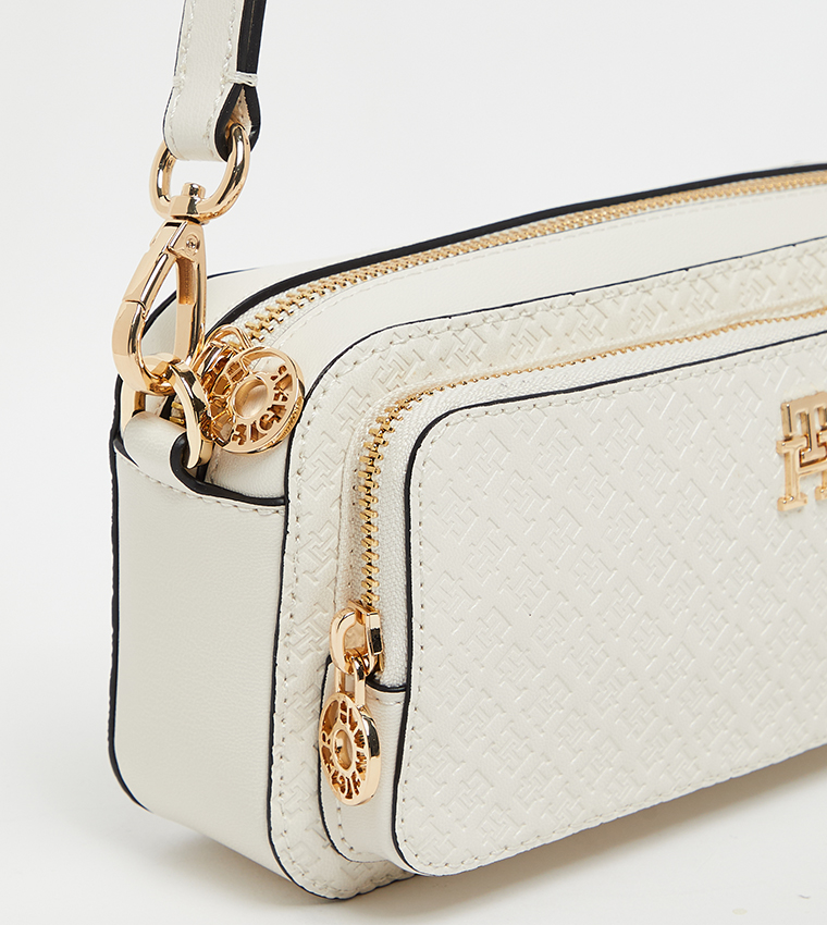 Logo Detail Zippered Camera Bag