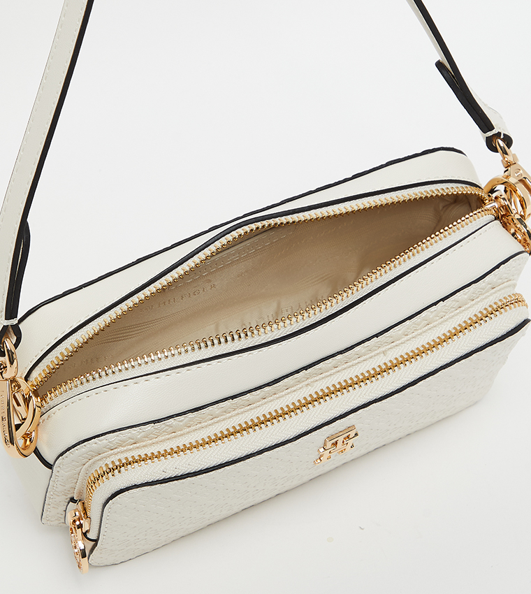 Logo Detail Zippered Camera Bag