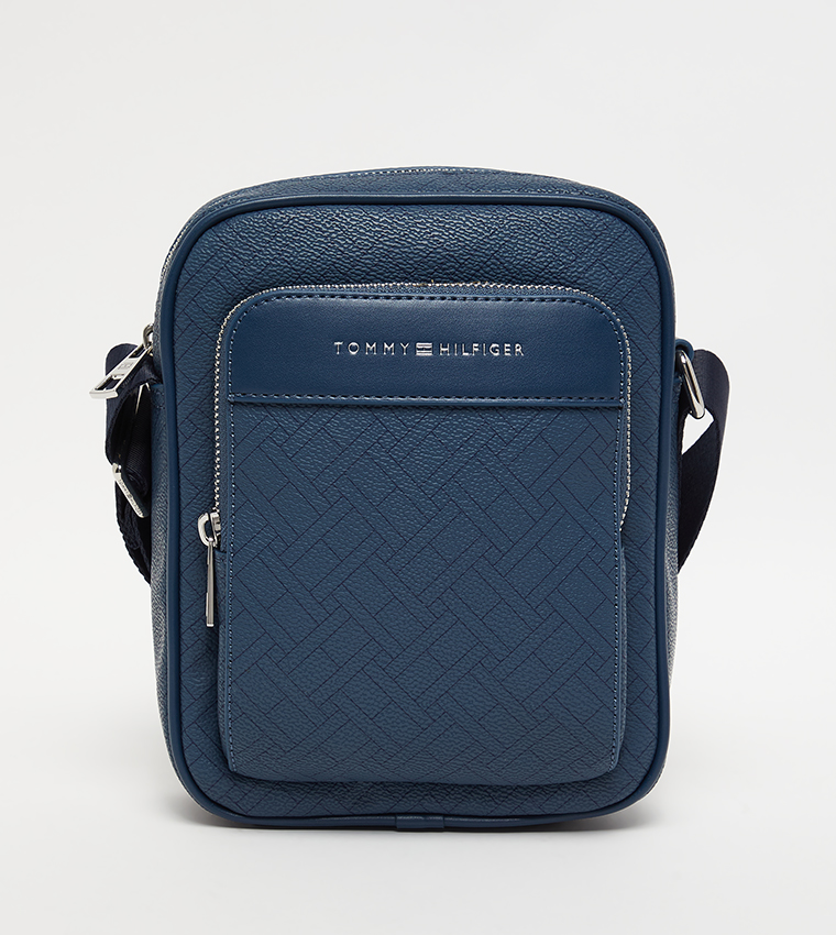 Monogram Patterned Zippered Reporter Bag