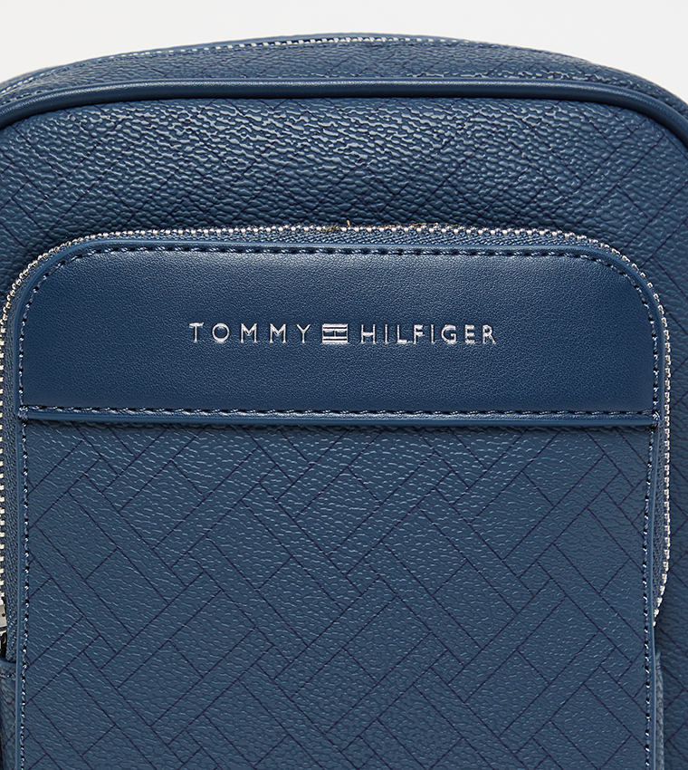 Monogram Patterned Zippered Reporter Bag