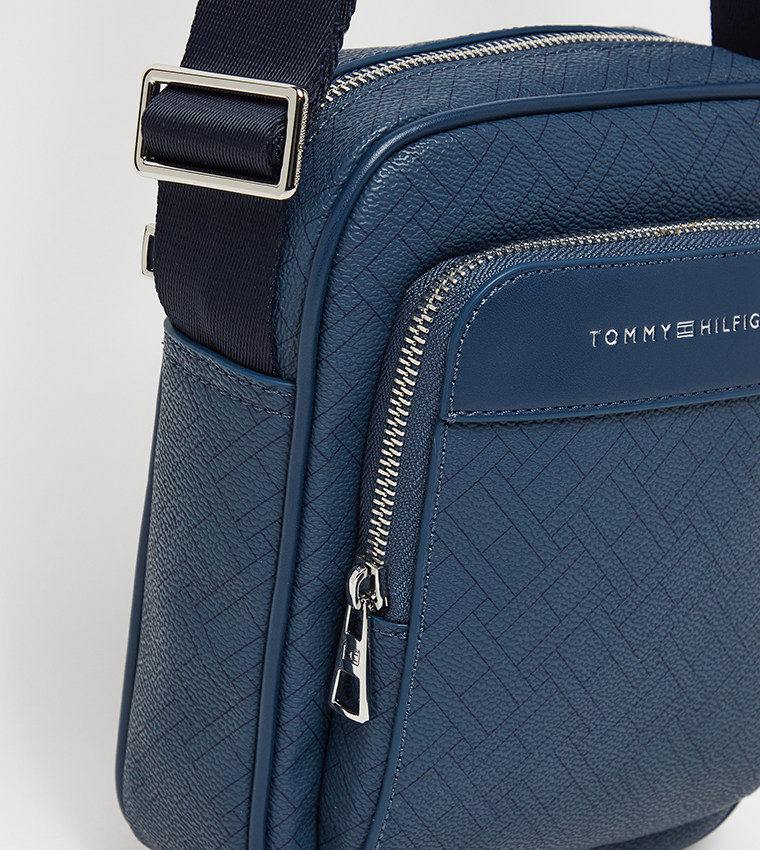 Monogram Patterned Zippered Reporter Bag