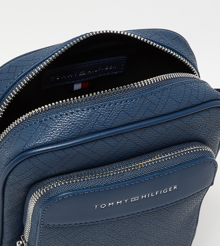 Monogram Patterned Zippered Reporter Bag