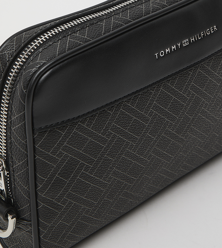 Monogram Patterned Zippered Toiletry Bag