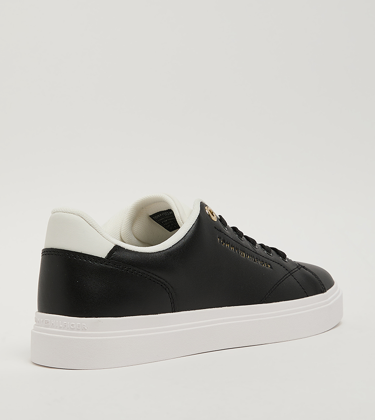 Feminine Cupsole Lace-Up Sneakers