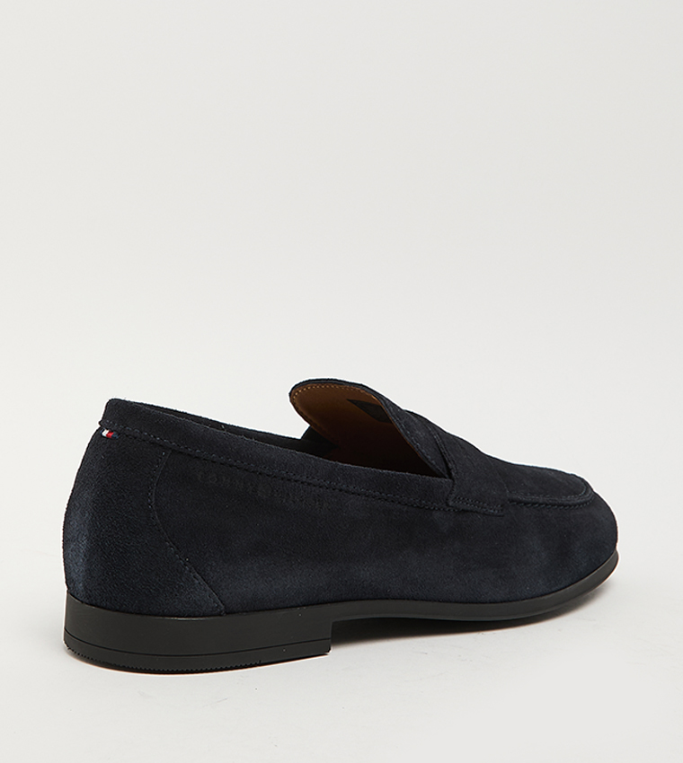 Round Toe Suede Loafers