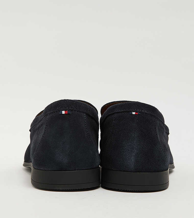 Round Toe Suede Loafers