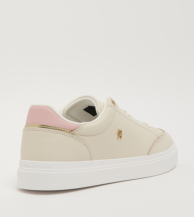 Logo Detail Cupsole Lace-Up Sneakers