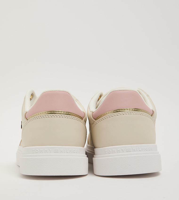 Logo Detail Cupsole Lace-Up Sneakers