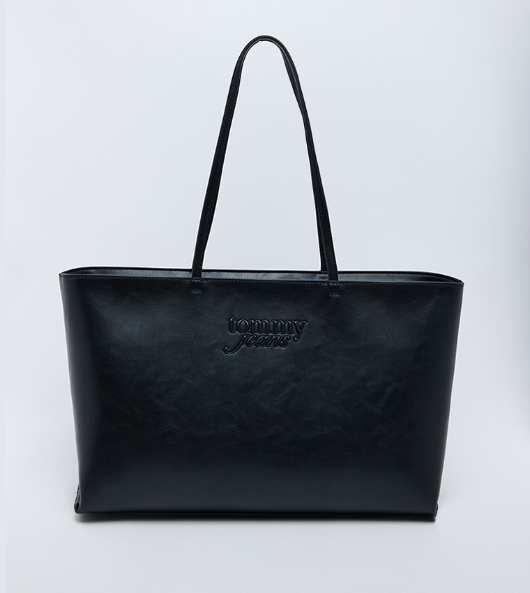 Monogram Zip Closure Tote Bag