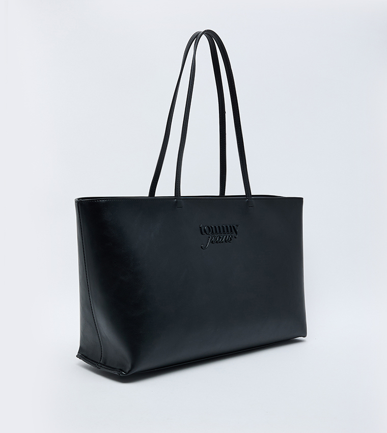 Monogram Zip Closure Tote Bag