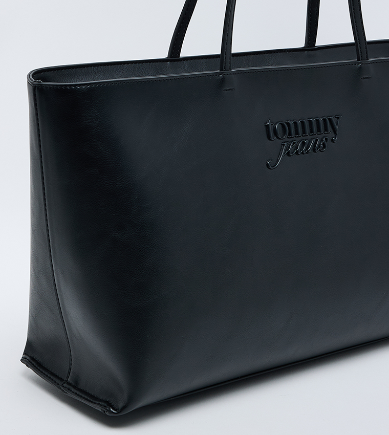 Monogram Zip Closure Tote Bag