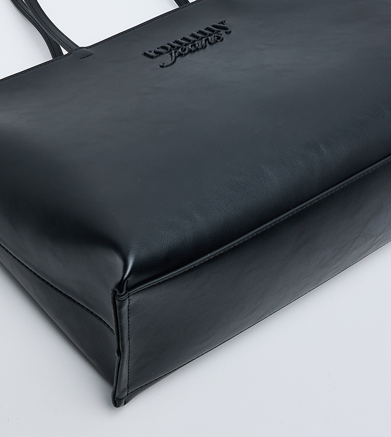 Monogram Zip Closure Tote Bag