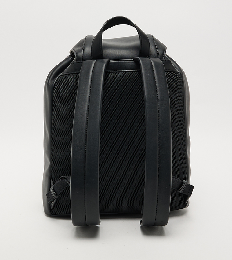 Drawstring Closure Flap Backpack