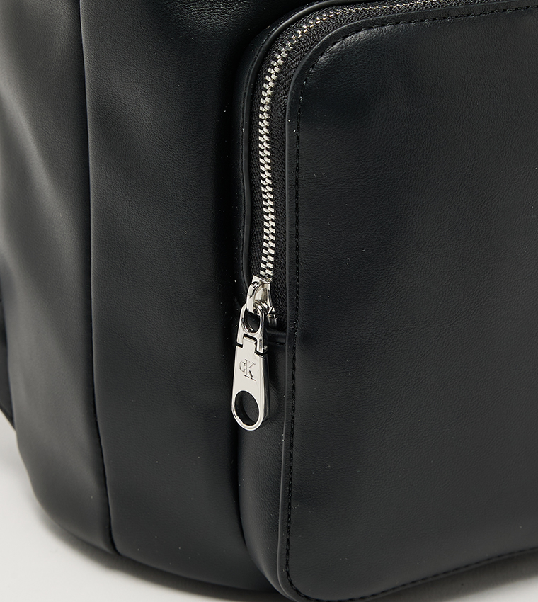 Drawstring Closure Flap Backpack