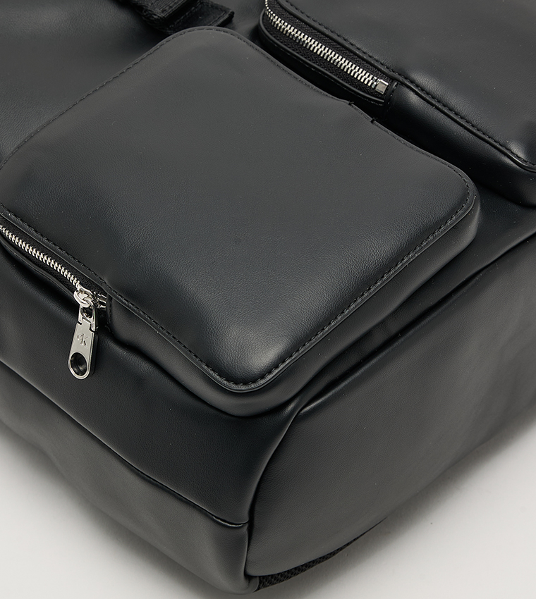 Drawstring Closure Flap Backpack