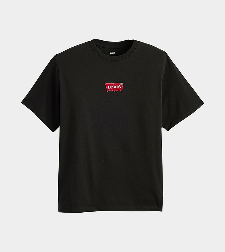 Levi's  Round Neck T-Shirts - Black Round Neck T-Shirts