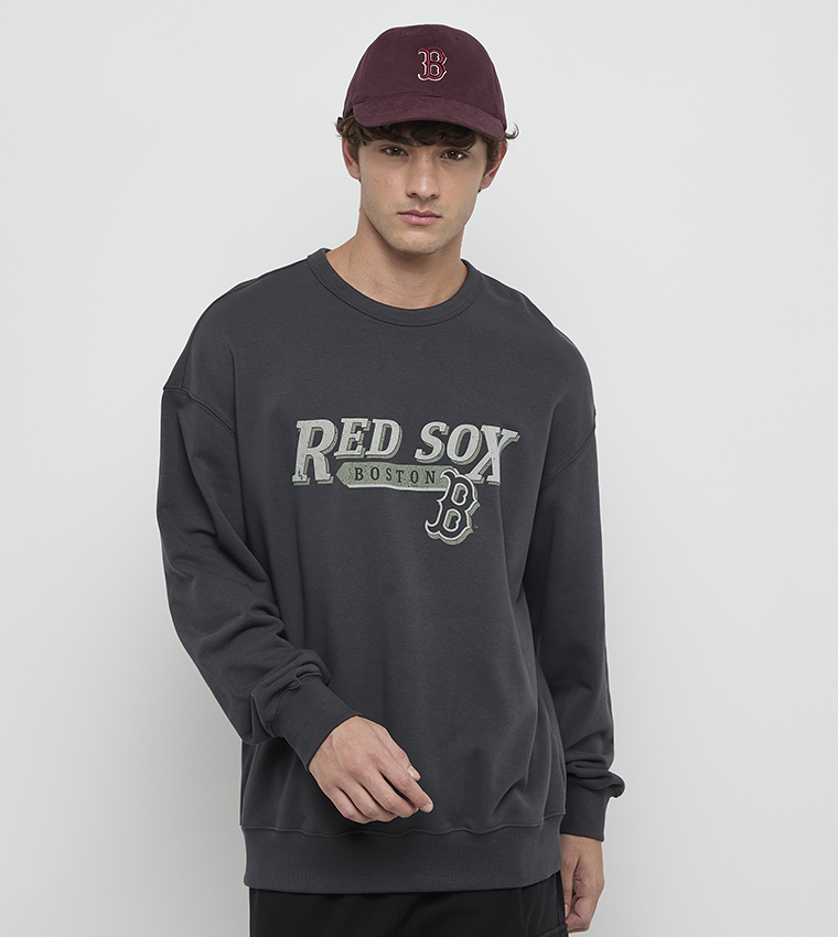 سويتشيرت بطبعة وقبة مستديرة 