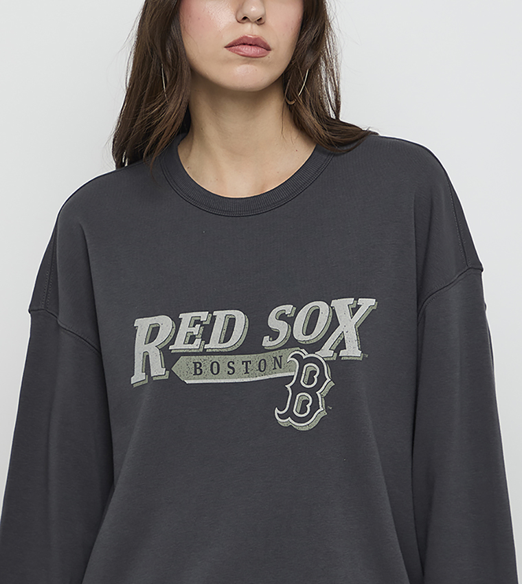 سويتشيرت بطبعة وقبة مستديرة 