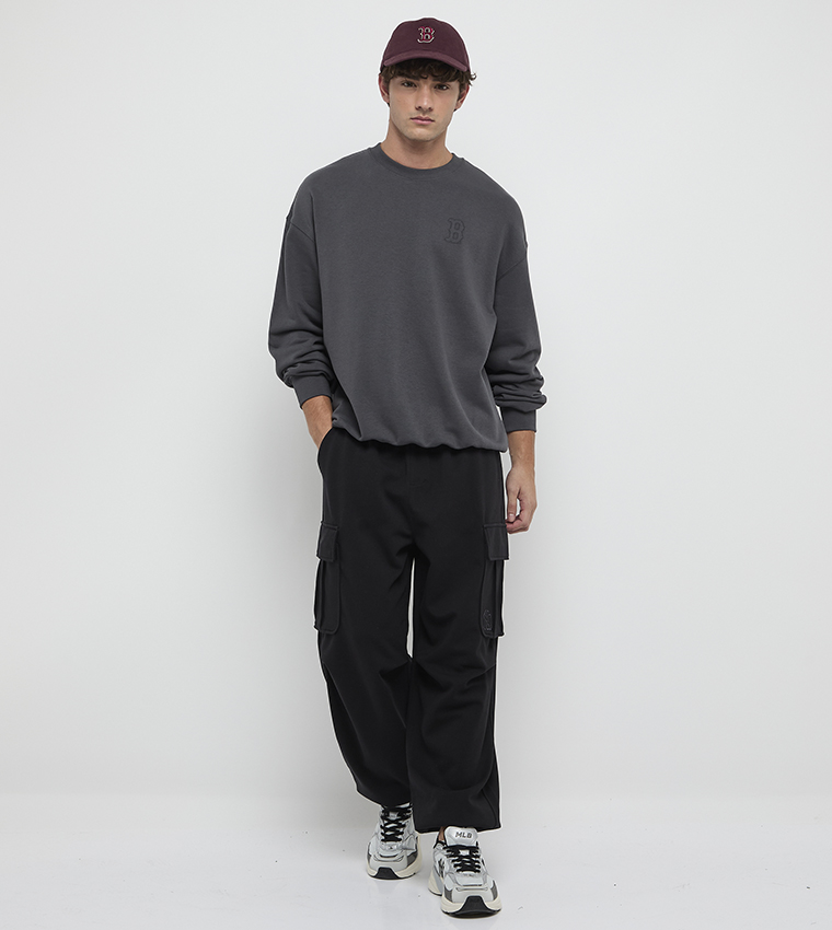 Printed Crew Neck Sweatshirt