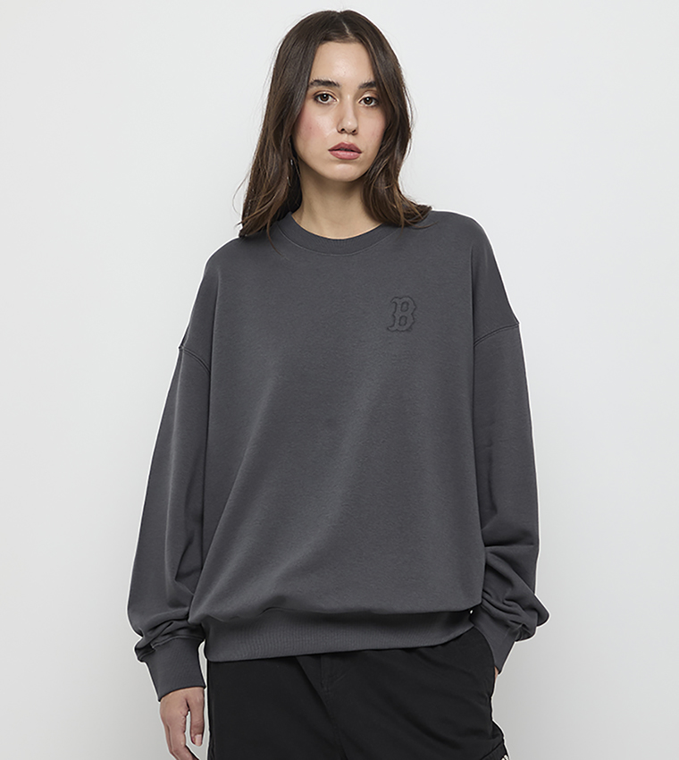 Printed Crew Neck Sweatshirt