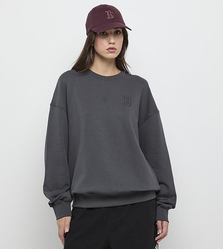Printed Crew Neck Sweatshirt